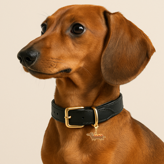 Weiner Dog Pet Collar Charm