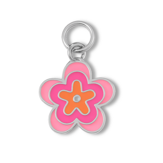 Pink Flower Charm