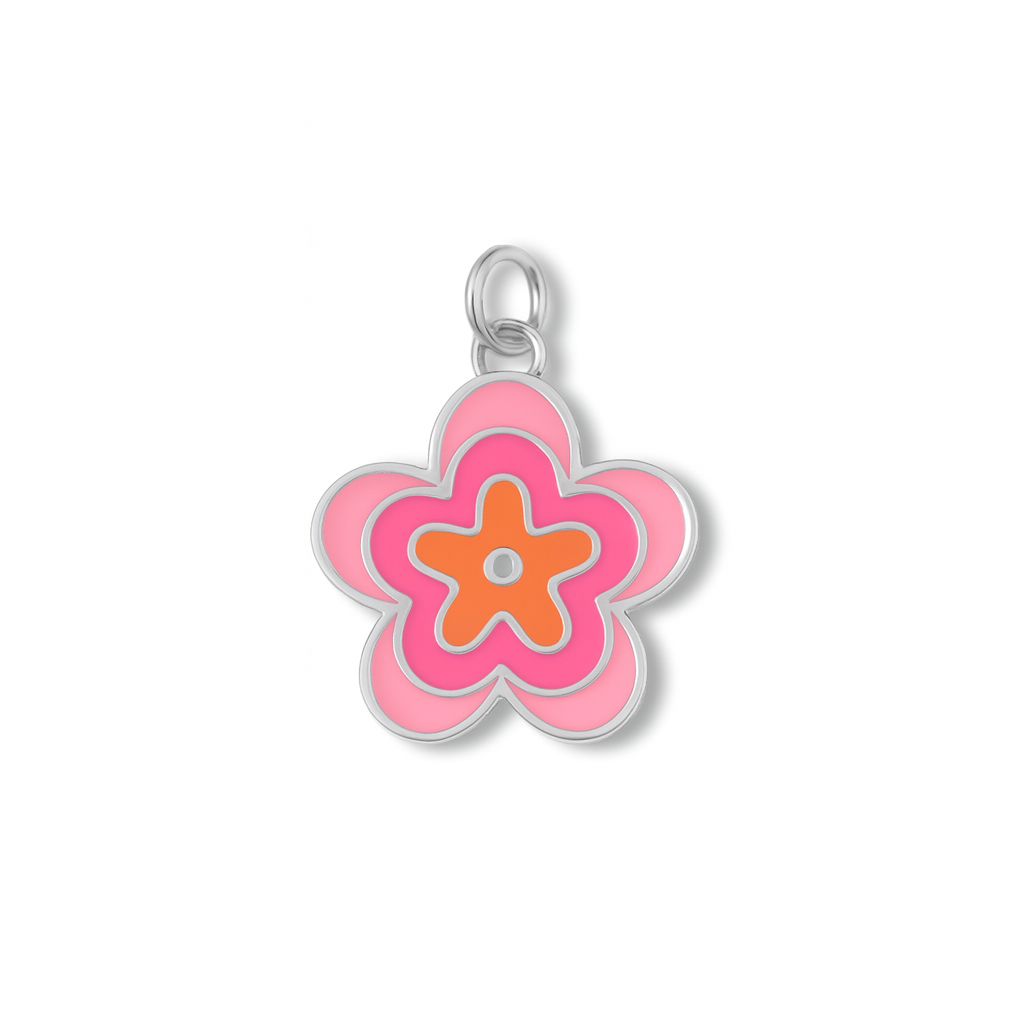 Pink Flower Charm