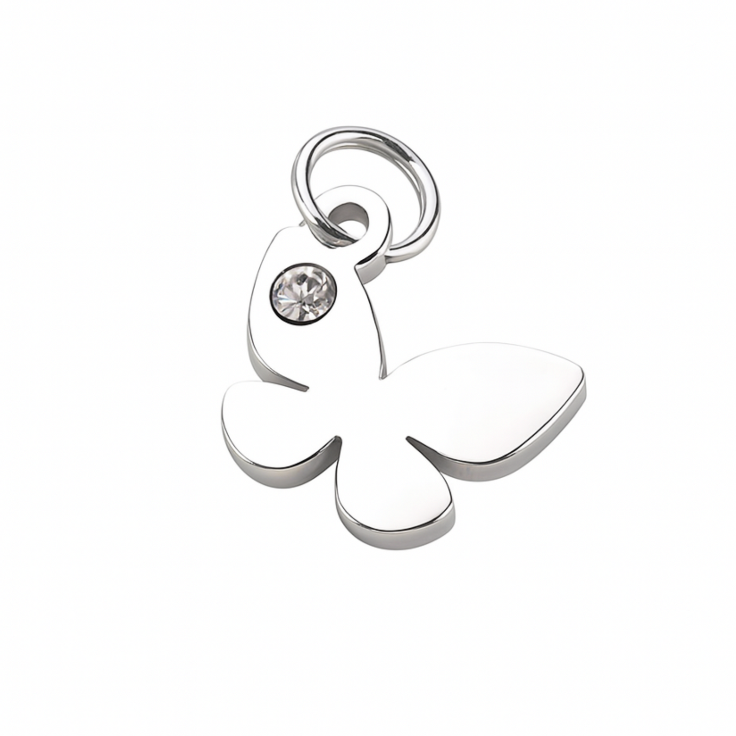 Rhinestone Butterfly Charm