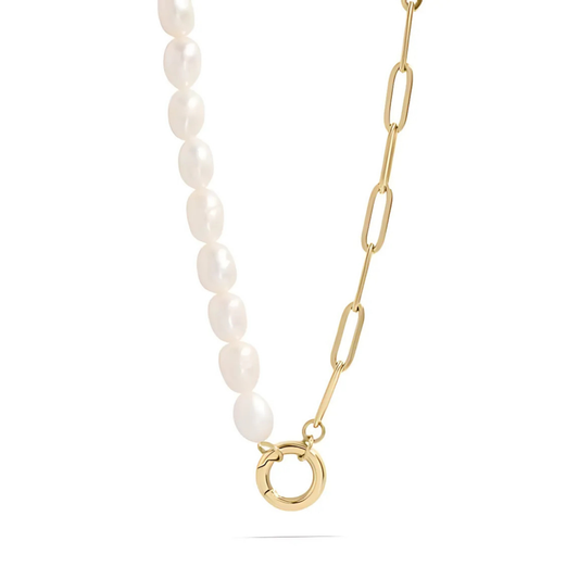 Pearl Charm Keeper Necklace