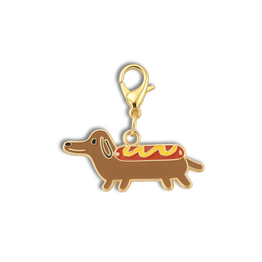 Weiner Dog Pet Collar Charm