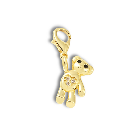 Teddy Bear CZ Pet Collar Charm