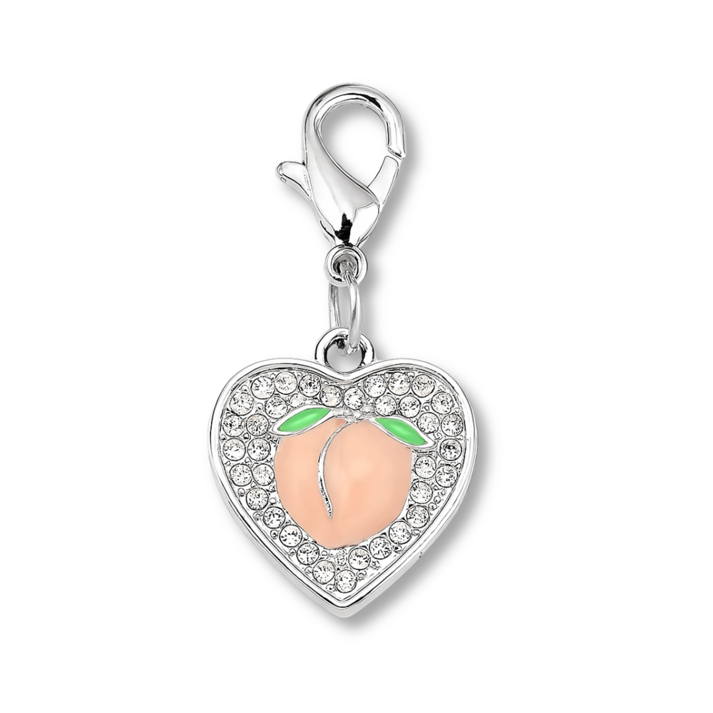 Sparkly Peach Pet Collar Charm
